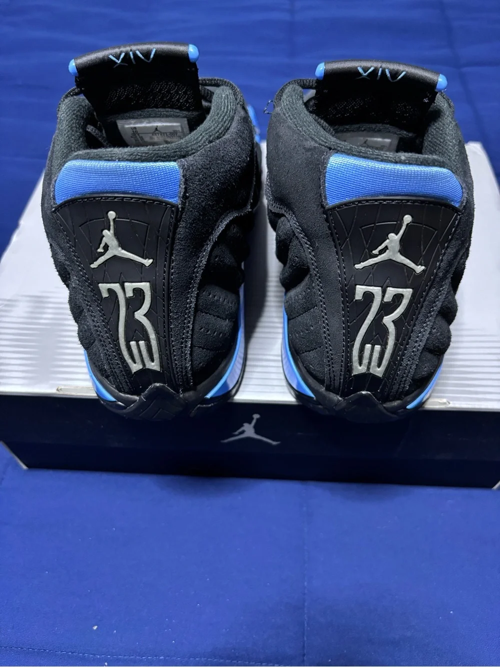 Jordan 14 Retro Black University Blue 2026 Size 10